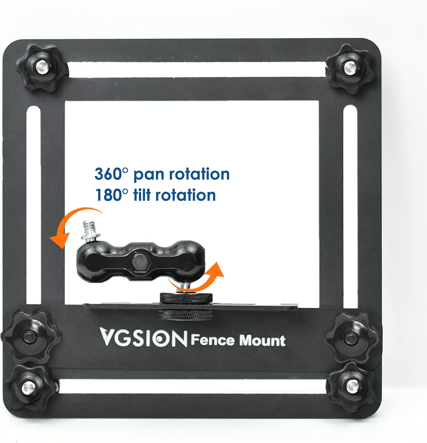 Camera Baseball Fence Mount for GoPro Hero 13, Mevo Start, Action Camera, Cell Phone, Ajustable, Secure Attachment,Support Recording While Charging Compatible with Insta360 X4, iPhone
