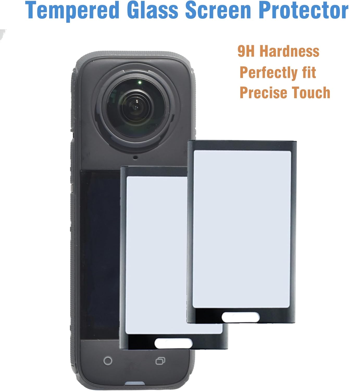 Fotoleey Standard Lens Guard for Insta360 X4 Includes Screen Protector Soft Case with Lens Cap