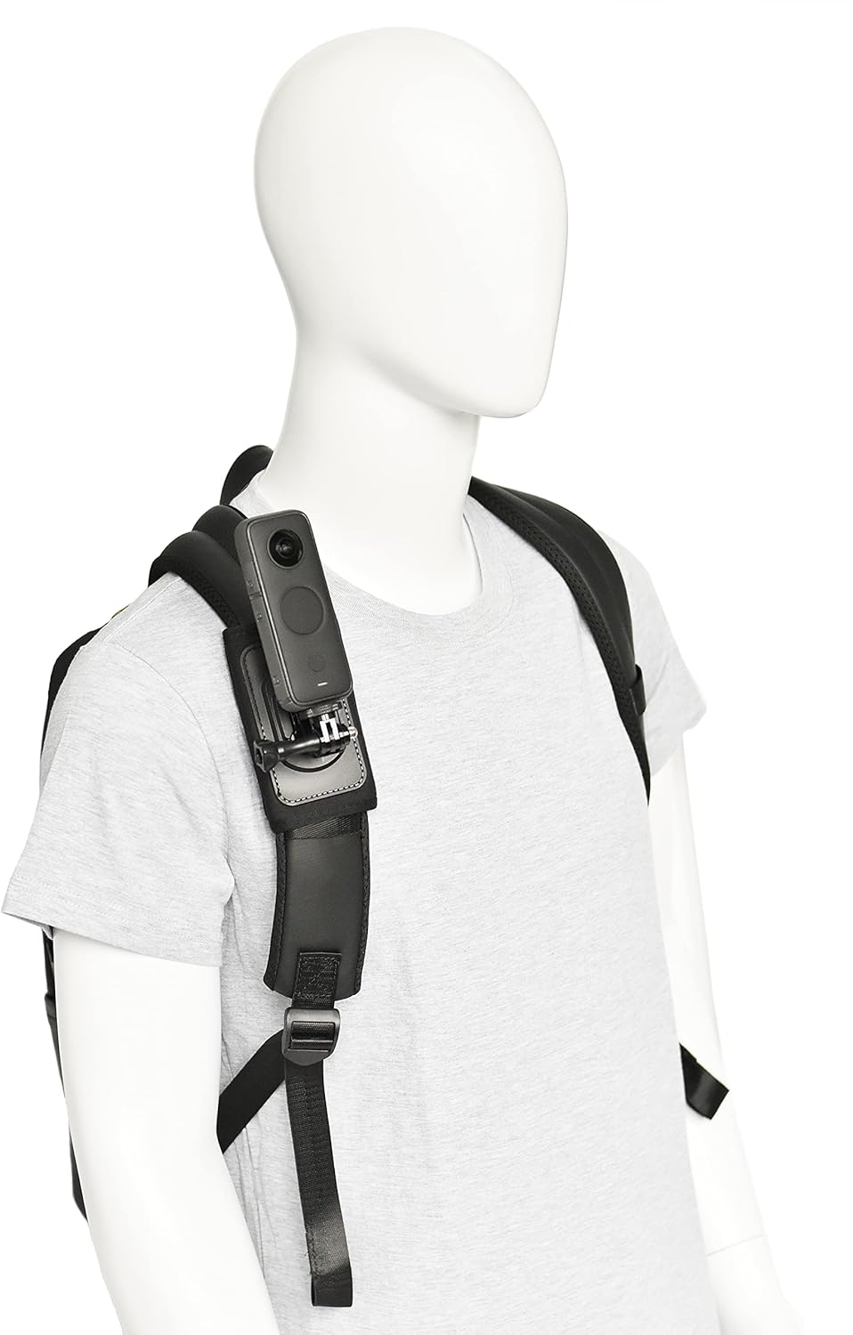 Fotoleey Backpack Mount for DJI Osmo Pocket 3 Compatible with Insta360 X3/X2/Ace Pro/Ace, GoPro Hero 12/11/10/9/8 Adjustable