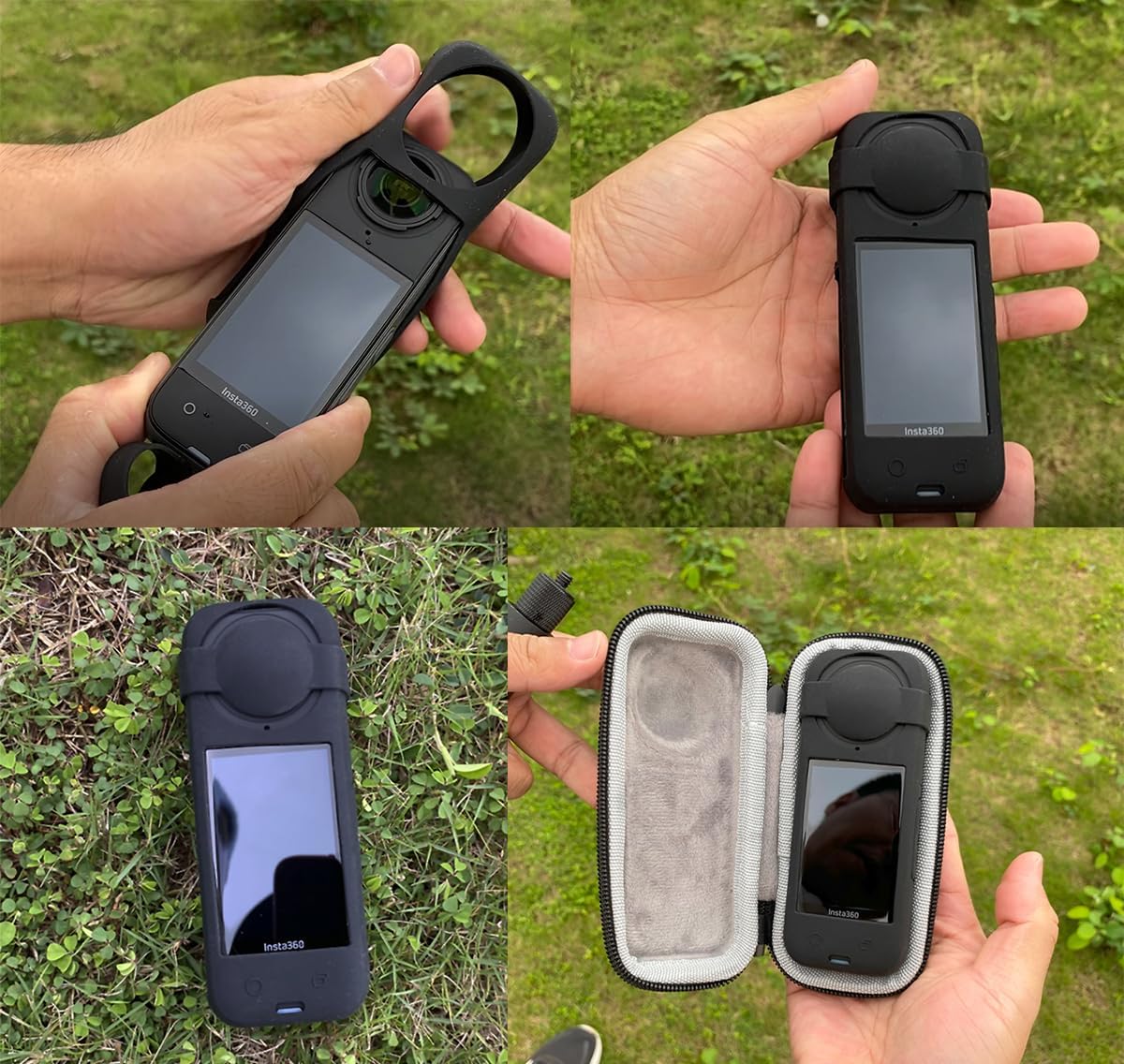Fotoleey Standard Lens Guard for Insta360 X4 Includes Screen Protector Soft Case with Lens Cap