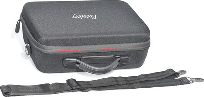 Fotoleey Travel Case for Insta360 X4, Hard Shell,Fits Waterproof Case & Selfie Stick, Includes Shoulder Strap, Handle & Pocket, Made of EVA Material, Good Protection