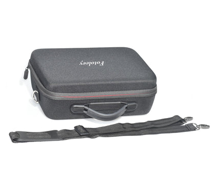Fotoleey Carrying Case for Insta360 X4 Camera Fits Waterproof Case and Selfie Stick, with Should Strap & Handle & Pocket, EVA Material