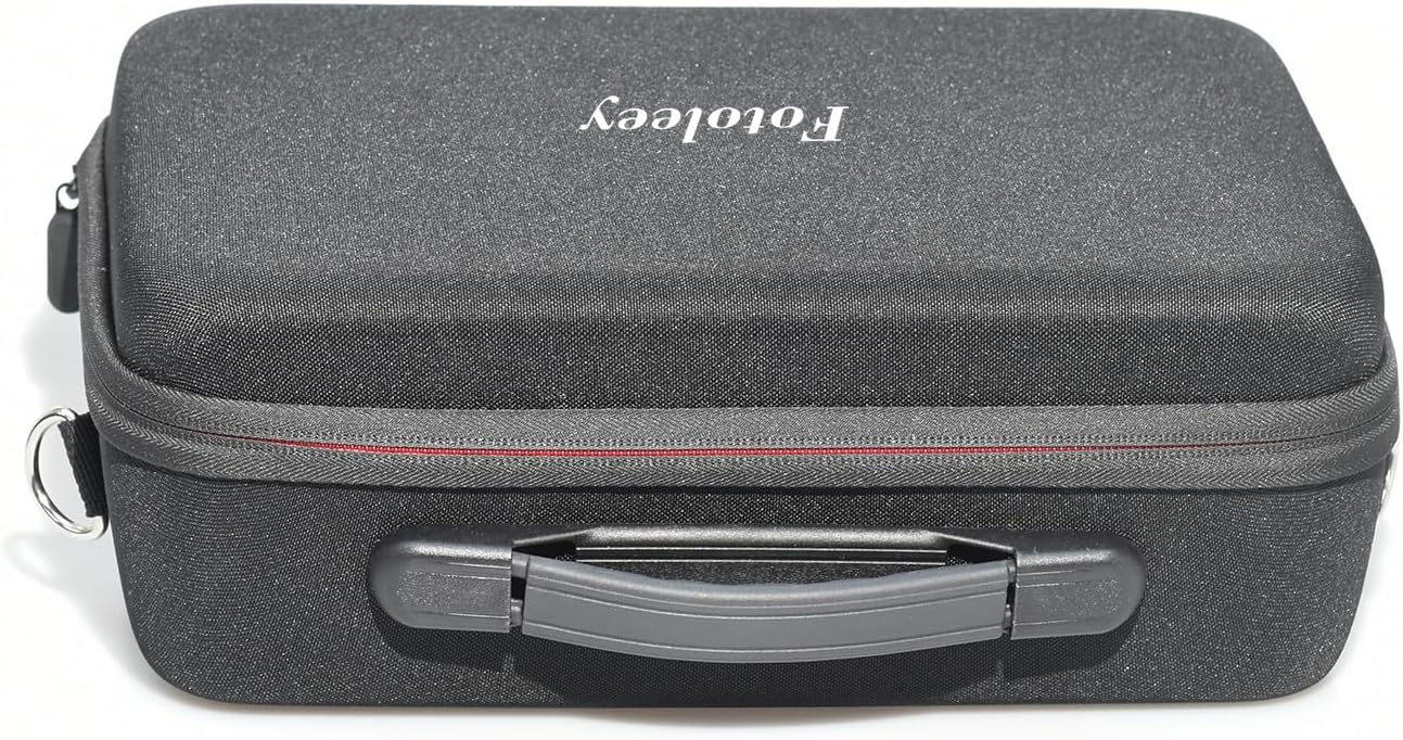 Fotoleey Travel Case for Insta360 X4, Hard Shell,Fits Waterproof Case & Selfie Stick, Includes Shoulder Strap, Handle & Pocket, Made of EVA Material, Good Protection