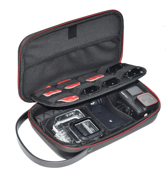 Fotoleey Carrying Case for Insta360 Ace Pro, Ace, PU Shell, Adjustable Inner Divider