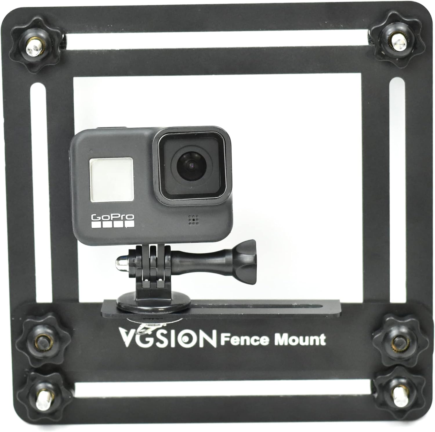 Action Camera Fence Mount for GoPro Hero 13, Hero12/11/10/9/8 Compatible with iPhone,BlackBerry, Samsung Galaxy S III Metal Phone Clip Supporting Recording While Charging, Apply for Ball Games