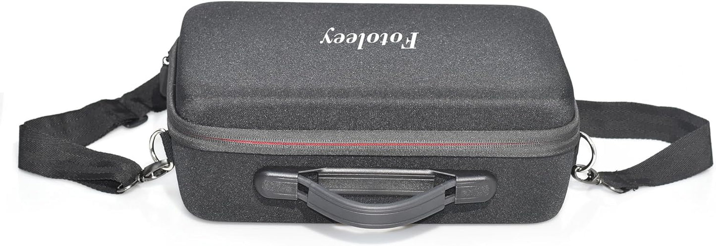 Fotoleey Travel Case for Insta360 X4, Hard Shell,Fits Waterproof Case & Selfie Stick, Includes Shoulder Strap, Handle & Pocket, Made of EVA Material, Good Protection
