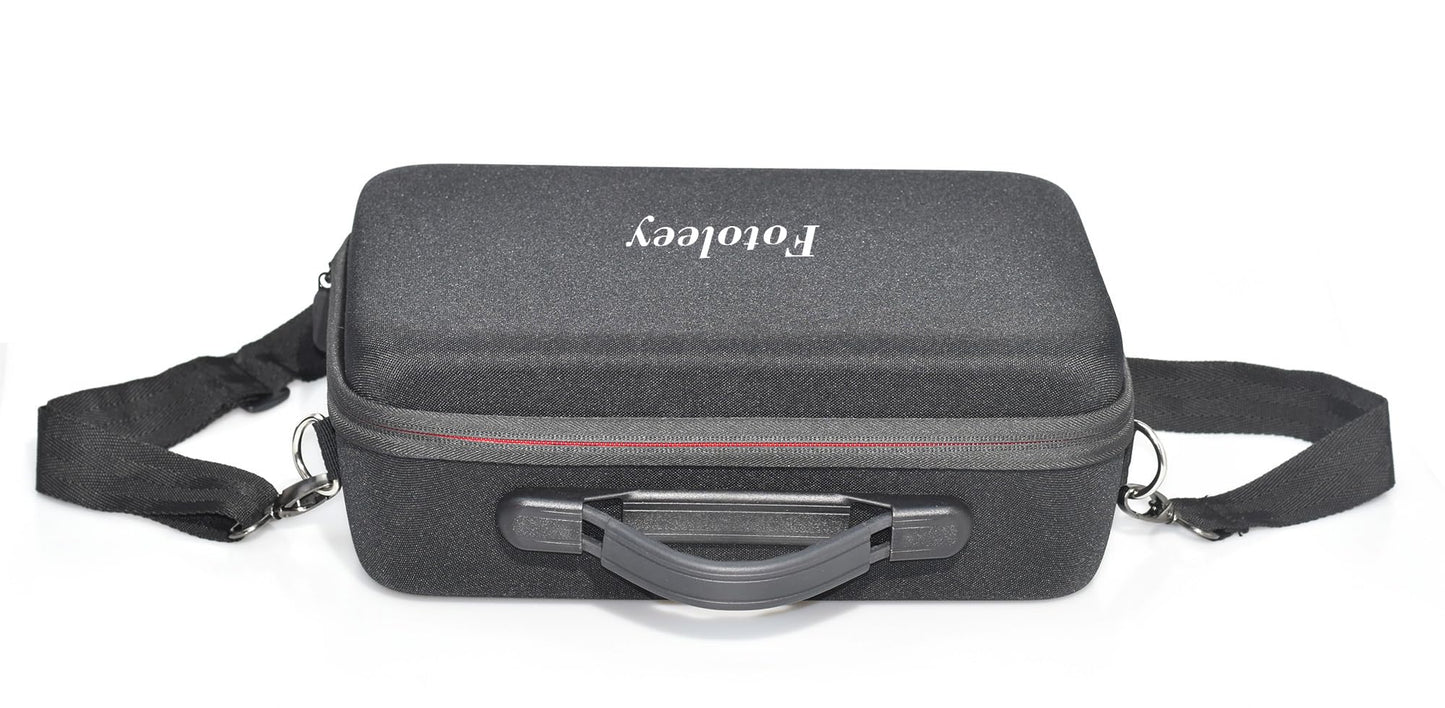 Fotoleey Carrying Case for Insta360 X4 Camera Fits Waterproof Case and Selfie Stick, with Should Strap & Handle & Pocket, EVA Material