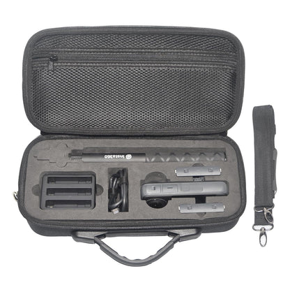 Fotoleey Carry Case for Insta360 X4 with Shoulder Strap, Handle, Nylon & EVA Material Hard Shell