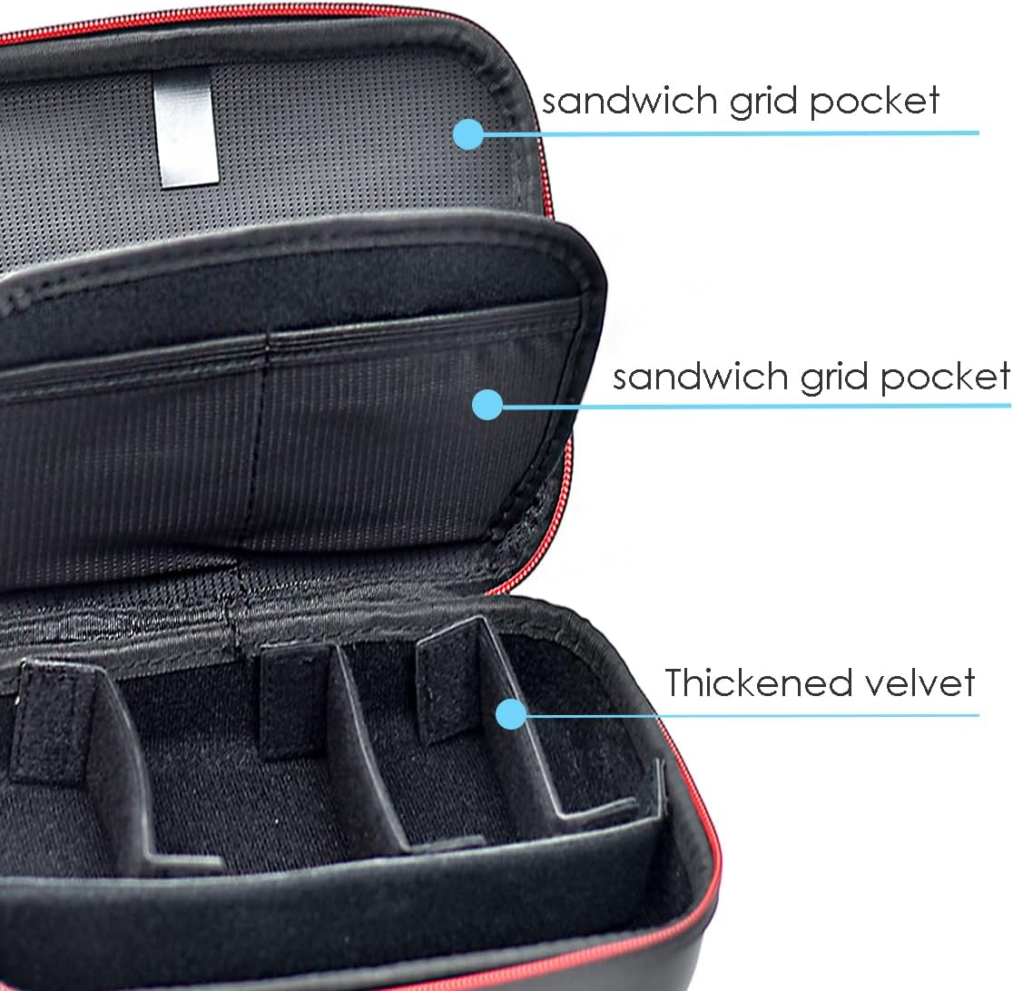 Fotoleey Carrying Case for Insta360 Ace Pro, Ace, PU Shell, Adjustable Inner Divider