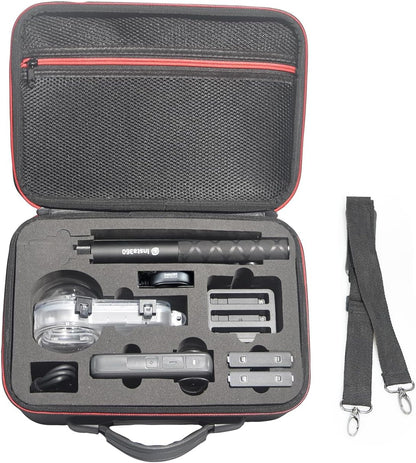 Fotoleey Travel Case for Insta360 X4, Hard Shell,Fits Waterproof Case & Selfie Stick, Includes Shoulder Strap, Handle & Pocket, Made of EVA Material, Good Protection