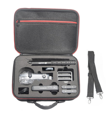 Fotoleey Carrying Case for Insta360 X4 Camera Fits Waterproof Case and Selfie Stick, with Should Strap & Handle & Pocket, EVA Material