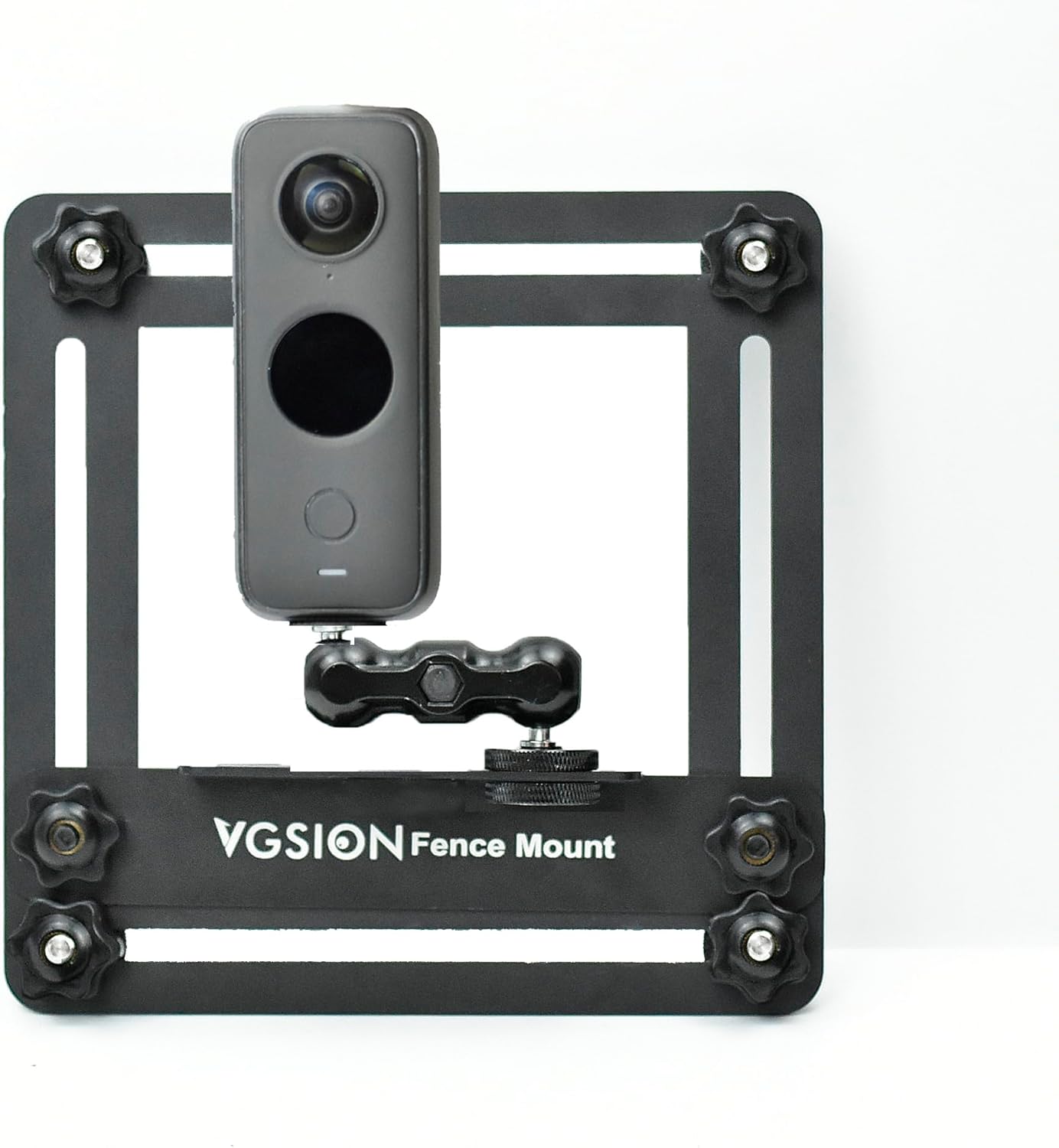 Camera Baseball Fence Mount for GoPro Hero 13, Mevo Start, Action Camera, Cell Phone, Ajustable, Secure Attachment,Support Recording While Charging Compatible with Insta360 X4, iPhone