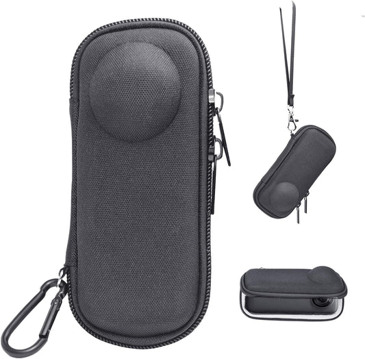 Portable Case for Insta360 X4, Small Size, Hard Shell,with Lanyard, Fits the Camera with Lens Guards, Good Protection