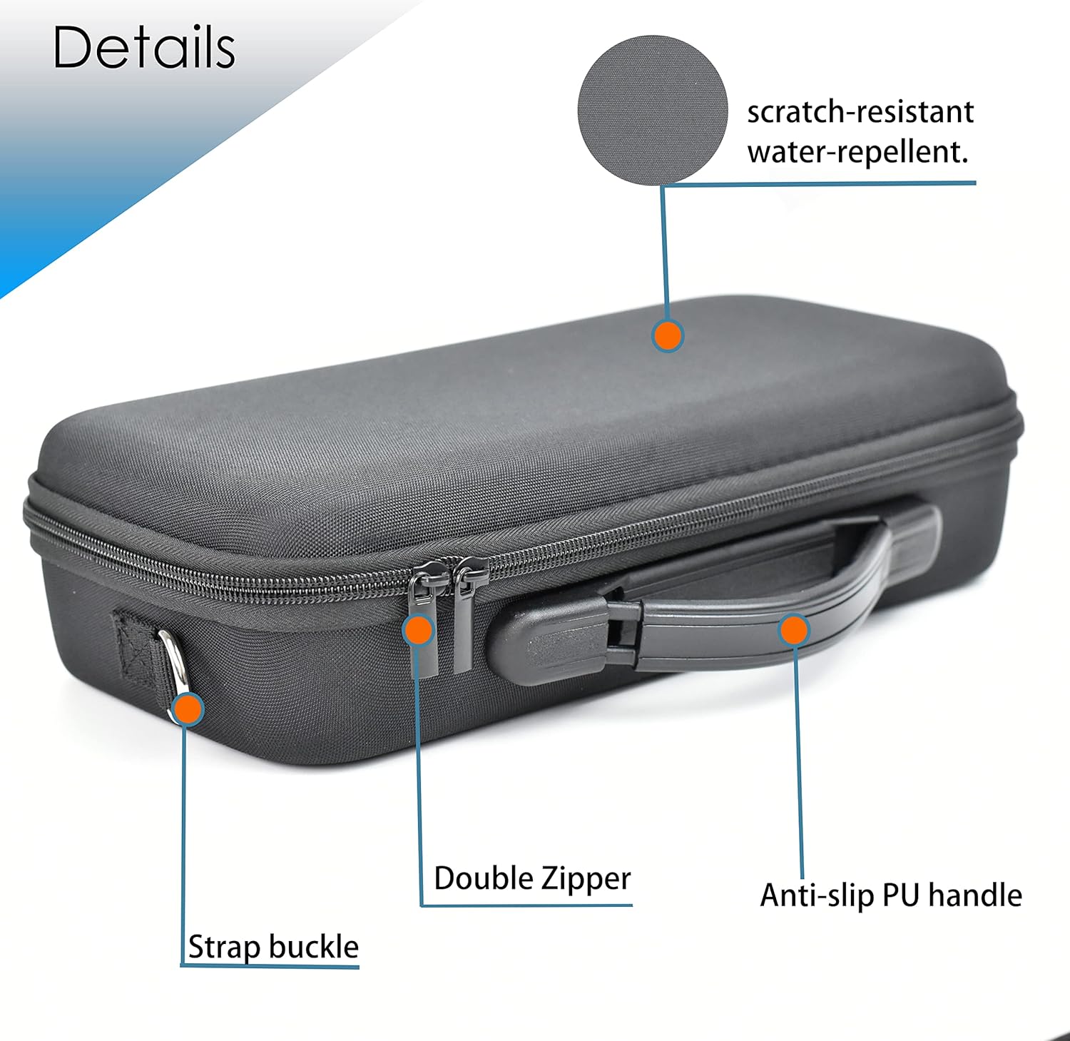 Fotoleey Hard Shell Case for Insta360 GO 3S, Go 3, Hard Shell Bag with Shoulder Strap