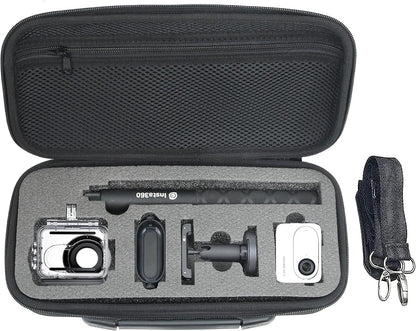 Fotoleey Hard Shell Case for Insta360 GO 3S, Go 3, Hard Shell Bag with Shoulder Strap