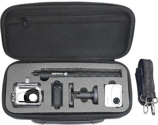 Fotoleey Hard Shell Case for Insta360 GO 3S, Go 3, Hard Shell Bag with Shoulder Strap